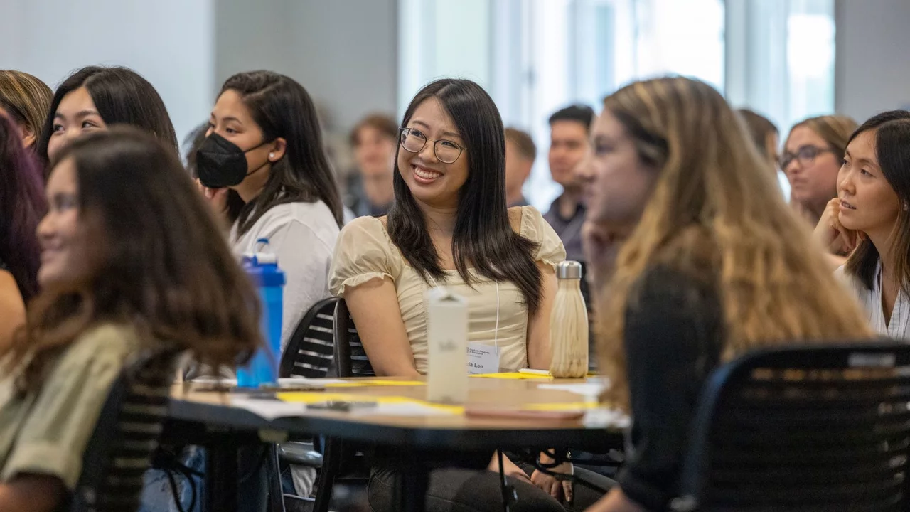 Graduate trainees attending welcome event.